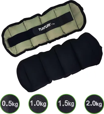 Immagine prodotto di Pesi per caviglie e polsi Tunturi Tunturi - Pesi - 2 x 1,5 kg - Grigio