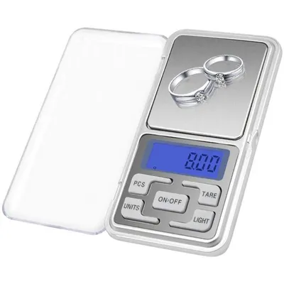 Produktbild von Taschenwaage Feinwaage 200g/0,01g, Digital Präzisionswaage für Gold Brief Münz Feingrammwaage Mini Waage Gramm mit LCD Display und Tara Funktion Retoo
