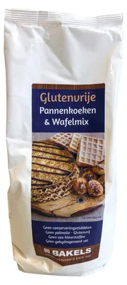 Imagen del producto de Bakels Pannenkoeken y mezcla para gofres sin gluten 1000 g - mezcla para hornear tortitas y gofres