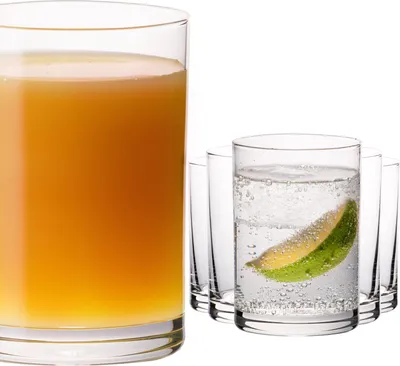 Produktbild von PLATINUX Gerade Trinkgläser 100ml (max. 150ml) Set 6-Teilig Saftgläser aus Glas Wassergläser klein Spülmaschinenfest