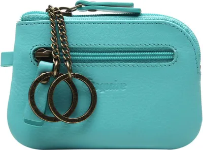 Image de Esquire Cuir étui à clés Peru Key Case Turquoise