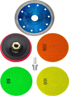 Produktbild von Diamant Polierscheiben Diamanttrennscheibe 125 Diamant Schleifpad Set Polierpads Schleifscheiben 100 mm