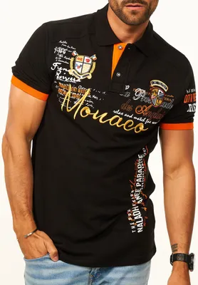 Produktbild von behype. Herren Poloshirt mit Stickerei als Freizeit Polo T-Shirt - Polo-Hemd für Herren Kurzarm Polohemd im Regular-Fit in Piqué-Qualität für Männer