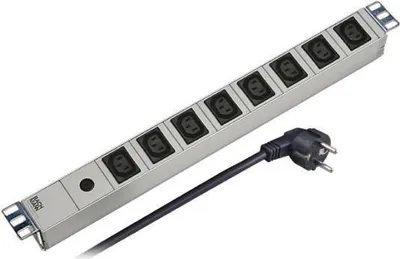 Image de Multiprise 19" 1U, 8 prises IEC C13, gris