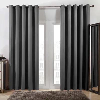 Produktbild von Famanu Verdunkelungsvorhänge Anthrazit - 1676 cm x 1829 cm - Polyester