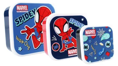 Produktbild von Vadobag Snackbox 3 tlg. Brotboxen Spidey Fresh Bites