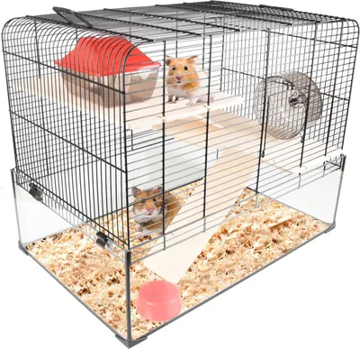 Produktbild von Flamingo Hamsterkäfig Vitru schwarz 2