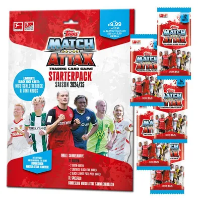 Produktbild von Topps Match Attax Bundesliga - 2024/2025 - 1 Starter + 5 Booster