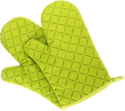 Produktbild von CANDeal Premium Anti-Rutsch Ofenhandschuhe (1 paar) bis zu 240 °C - Silikon Extrem Hitzebeständige Grillhandschuhe BBQ Handschuhe - Backofen Handschuhe, zum Kochen, Backen, Barbecue Isolation Pads, Grün
