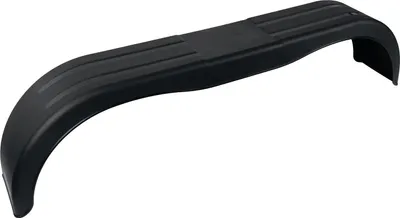 Produktbild von DOMAR D20522 Tandem-Kotflügel 13-14 Zoll aus Kunststoff für Pkw-Anhänger 1500x220 mm als stabiler schwarzer Radkasten