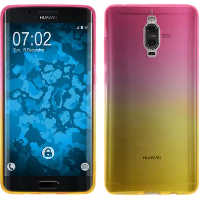 Produktbild von PhoneNatic Case kompatibel mit Huawei Mate 9 Pro - Design:01 Silikon Hülle Ombrè + 2 Schutzfolien