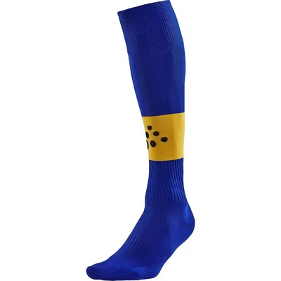 Produktbild von Craft Squad Contrast Stutzenstrumpf - Royal / Gelb