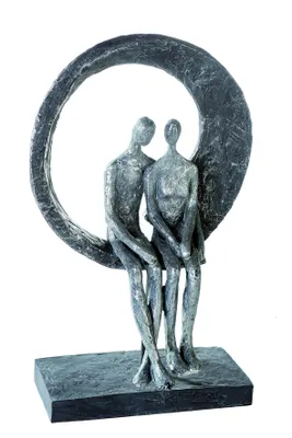 Obrázok produktu pre Casablanca by Gilde dekoratívna soška Love Place antické striebro v. 30 cm,79496