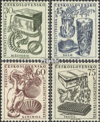Produktbild von Briefmarken Tschechoslowakei 1956 Mi 954-957 (kompl.Ausg.) postfrisch Export