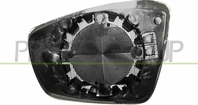 Produktbild von PRASCO Spiegelglas Außenspiegel Rechts für VW Polo Schrägheck (6R1, 6C1) Beheizbar Konvex VG0237513