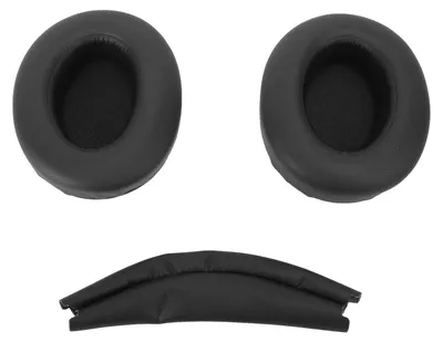 Produktbild von Ersatz-Ohrpolster mit Kopfbügelabdeckung für WH XB910N Kopfhörer, Protein-Leder, Memory-Schaum, Schwamm, Headset-Ohrpolster, Kissen, Schwarz