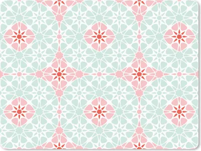 Produktbild von MuchoWow® Mauspad Mousepad Blumen - Sterne - Winter - Design 40x30 cm - Mousepads - Maus Mat - Pad - Mausunterlage - Anti Rutsch