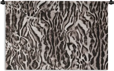 Produktbild von MuchoWow® Wandteppich Wandbehang Panther Druck - Braun - Abstrakt 90x60 cm Tapisserie Dekoration Wandtuch - Wandskulpturen - Bildteppich