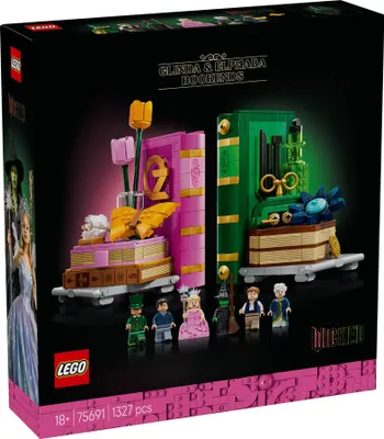 Produktbild von LEGO Glinda und Elphaba Bücherstützen, Bausatz, 18 Jahr(e), Kunststoff, 1327 Stück(e), 1,8 kg