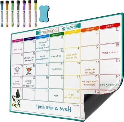 Obrázek produktu pro A3 Magnetischer Planer für Kühlschrankkalender - Mahlzeitplanung - Einkaufsliste