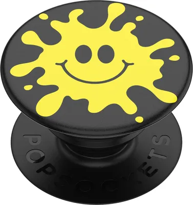 Obrázok produktu pre PopSockets PopGrip, Madlo, Čierna, Žltá, Univerzálne, 1 kusov, 75 mm, 150 mm