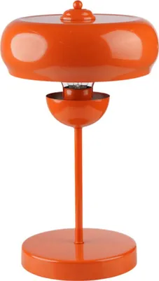 Produktbild von Opviq, Moderne Tischlampe Orange, Metall, Ø25 cm, E27, 100 cm Kabel | 1001
