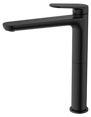 Produktbild von AVAPAX | Hohe Waschtischarmatur aus Messing - 279 mm Höhe - Schwarz matt - Für Aufsatzwaschbecken
