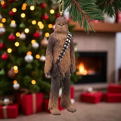 Produktbild von Christmas Inspirations Christbaumfigur 3D Star Wars Chewbacca 10cm Christbaumkugel