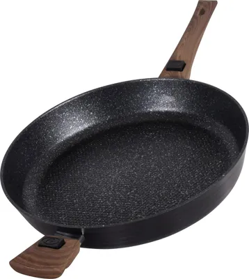 Produktbild von Durandal Legende FBA-PANLEGEND32 Bratpfanne, 32 cm max. Durchmesser, Aluminium, Induktionsherd-geeignet, Antihaftbeschichtung, abnehmbarer Griff