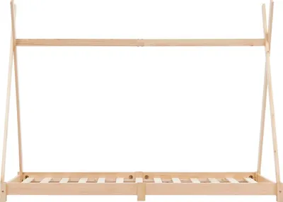 Produktbild von "Winterschlussverkauf "Kinder-Bettgestell - CLORIS - Jugendbett eleganten Design - Massivholz Kiefer 90 x 200 cm - DEMöbel9385009