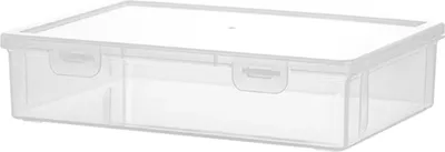 Produktbild von Staubdichter Dokumentenaufbewahrungsbehälter, multifunktionale transparente Kunststoffbox für Daten, Zertifikate, Schrein, Schmuck, tragbarer A4-Datei-Organizer mit großer Kapazität, für Schule, Zuhause, Bürobedarf