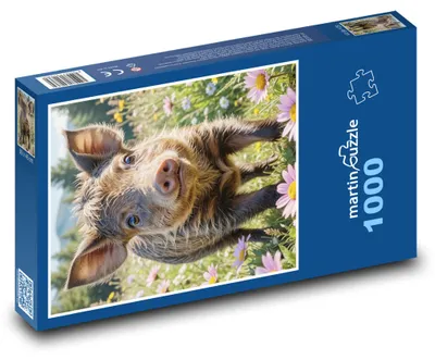 Zdjęcie produktu dla martinpuzzle - Puzzle 1000 elementów - Małe świniątko