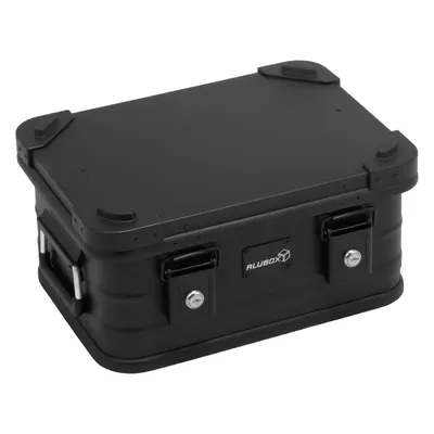 Produktbild von ALUBOX® 18L Schwarz – Aluminiumkiste stapelbar – Abschließbar & stoßfest