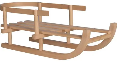 Obrázek produktu pro Dřevěné sáňky pro panenky, D: 46cm/Š: 20cm