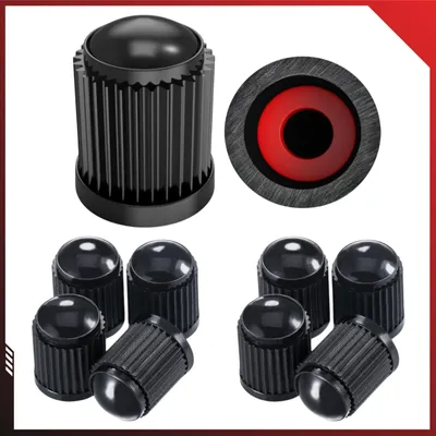 Produktbild von Schrader Ventilkappen; 10er Set; Farbe: Schwarz