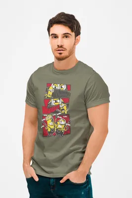 Produktbild von D&B Uni Polo  MO00034_Minions_MilitärGrün-Größe L