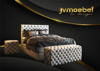 Produktbild von Bett 2x Nachttisch 3 tlg. Schlafzimmer Set Design Möbel Modern Luxus Betten Neu