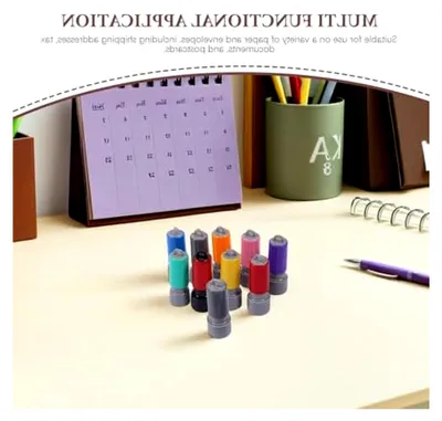 Produktbild von 10 Stück Selbstfärbende Stempel Blanko-Tintenstempel für DIY-Projekte