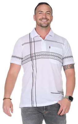 Produktbild von Herren Poloshirt Sommer Polo-Hemd Kurzarm, Weiß/L/50