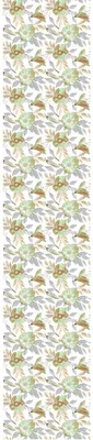 Produktbild von Vorgekleisterte Vliestapete – ABSTRAKTE GRÜNE BLUMEN – 1 Rolle à 300 x 60 cm