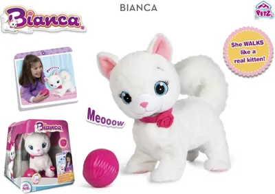 Immagine prodotto di IMC Bianca, peluche per gatti con funzioni a partire da 18 mesi