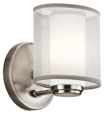 Image de Applique murale LED Elstead Saldana G9, étain classique