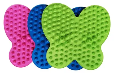 Image de Tapis de massage pour les pieds en plastique 36x38cm - mélange de couleurs