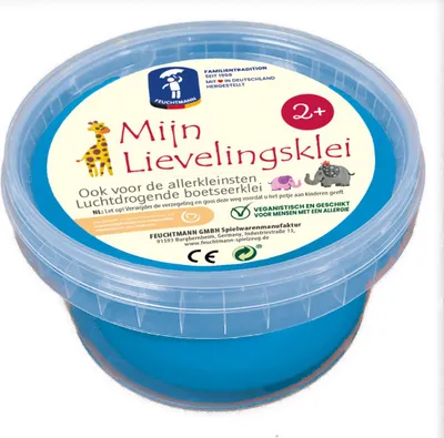 Produktbild von Feuchtmann My Favourite Clay, Modellierlehm für Kinder, 2 Jahr(e), Modellierton, Blau