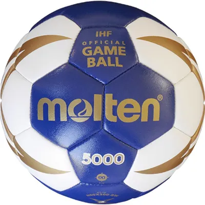Produktbild von Molten Handball H00X300-BW Spielball blau weiß gold Gr 0