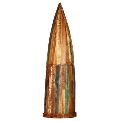 Image de vidaXL Casier à vin 50x40x180 cm Vieux bois massif