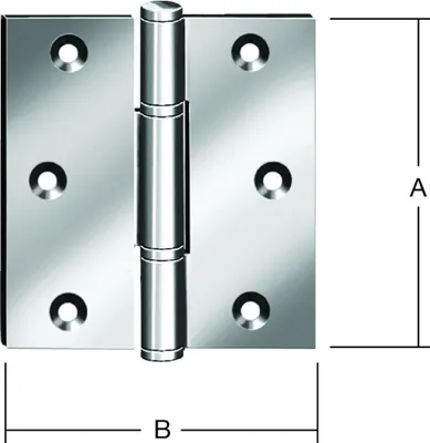 Produktbild von VORMANN Tür-Scharnier B85xH90mm gerollt Edelstahl,rostfrei