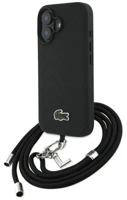 Obrázok produktu pre Puzdro Lacoste Iconic Crossbody Cord pre iPhone 16, čierne