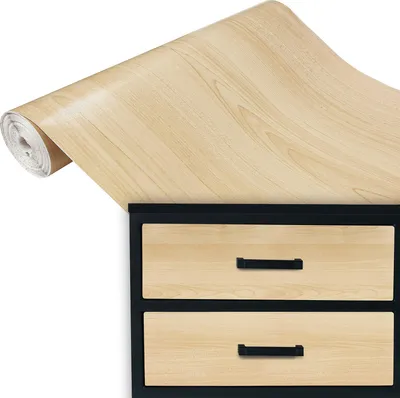 Produktbild von Klebefolie Möbel 67x100 cm - Ahorn - Möbelfolie selbstklebend in Holzoptik - Folie für Möbel zur Renovierung von Türen, Schränken und Regalen - Möbelfolie dekorativ und pflegeleicht