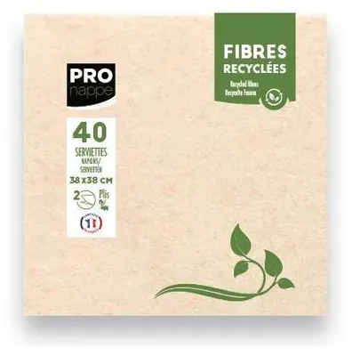 Produktbild von 40 Servietten Watte RC 38X38 Kraft